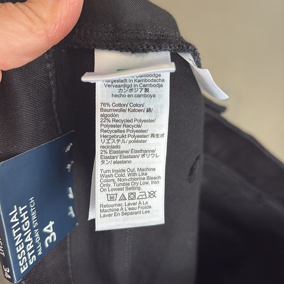 J Crew Essential Straight Leg Jeans Womens 34 Black‎ - Picture 9 of 9